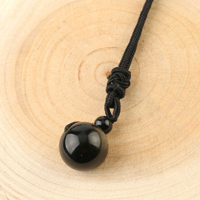 Black Onyx Sphere Necklace