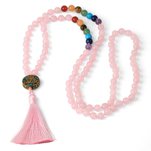 Malas de cristal largas: cuentas de 8 mm 