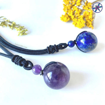 Amethyst Sphere Necklace
