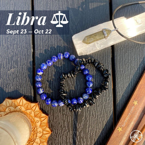 Libra Zodiac Crystal jewelry set