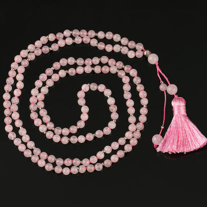 Rose Quartz Mala - 4mm beads