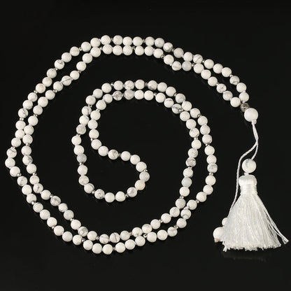 Howlite Mala - 4mm beads