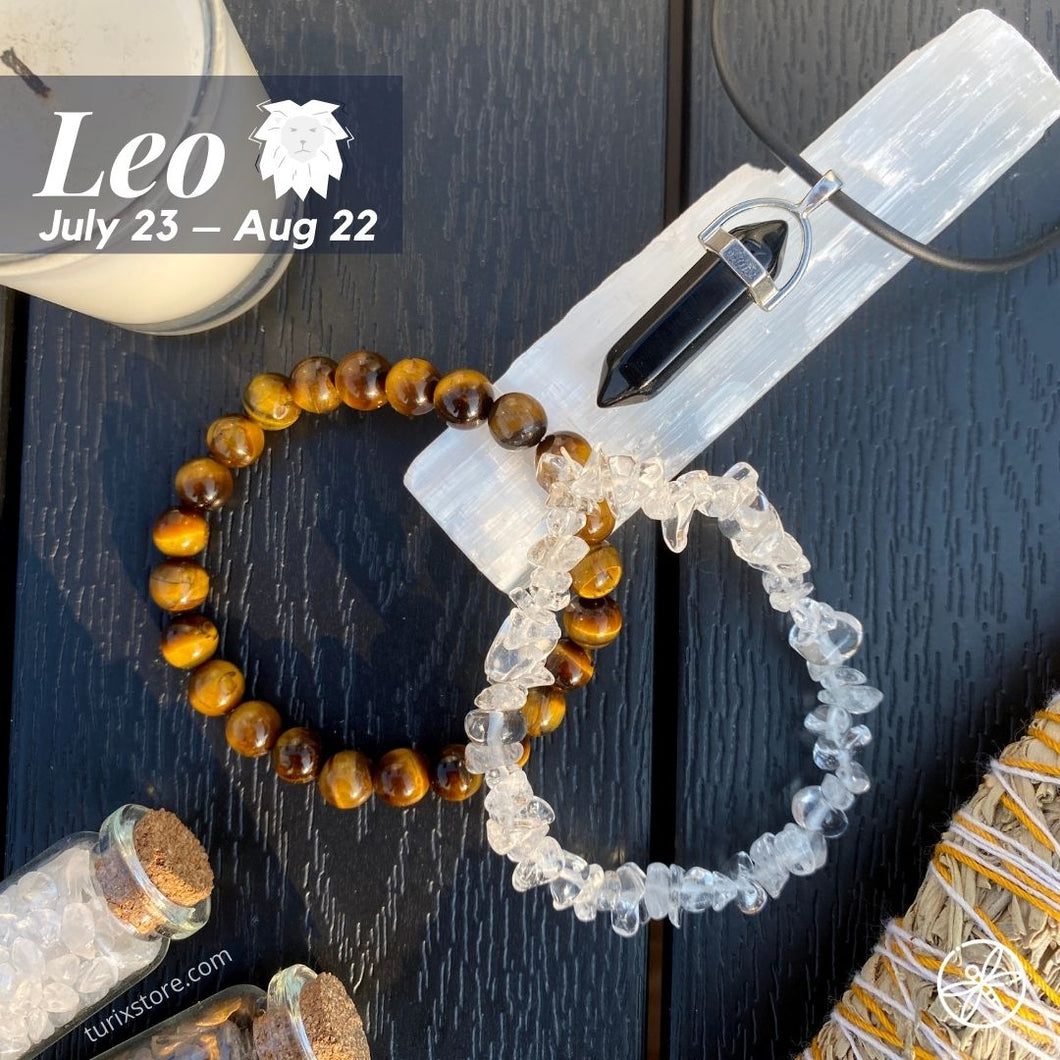 Leo Zodiac Crystal jewelry set