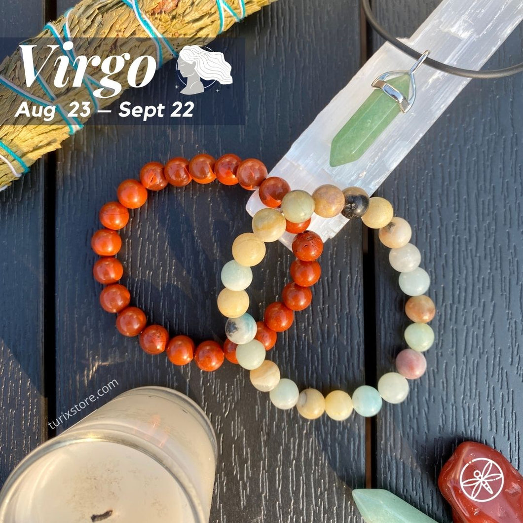 Virgo Zodiac Crystal jewelry set