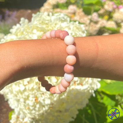 Pulsera de aventurina rosa