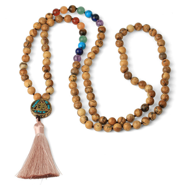 Long Crystal Malas - 8mm bead