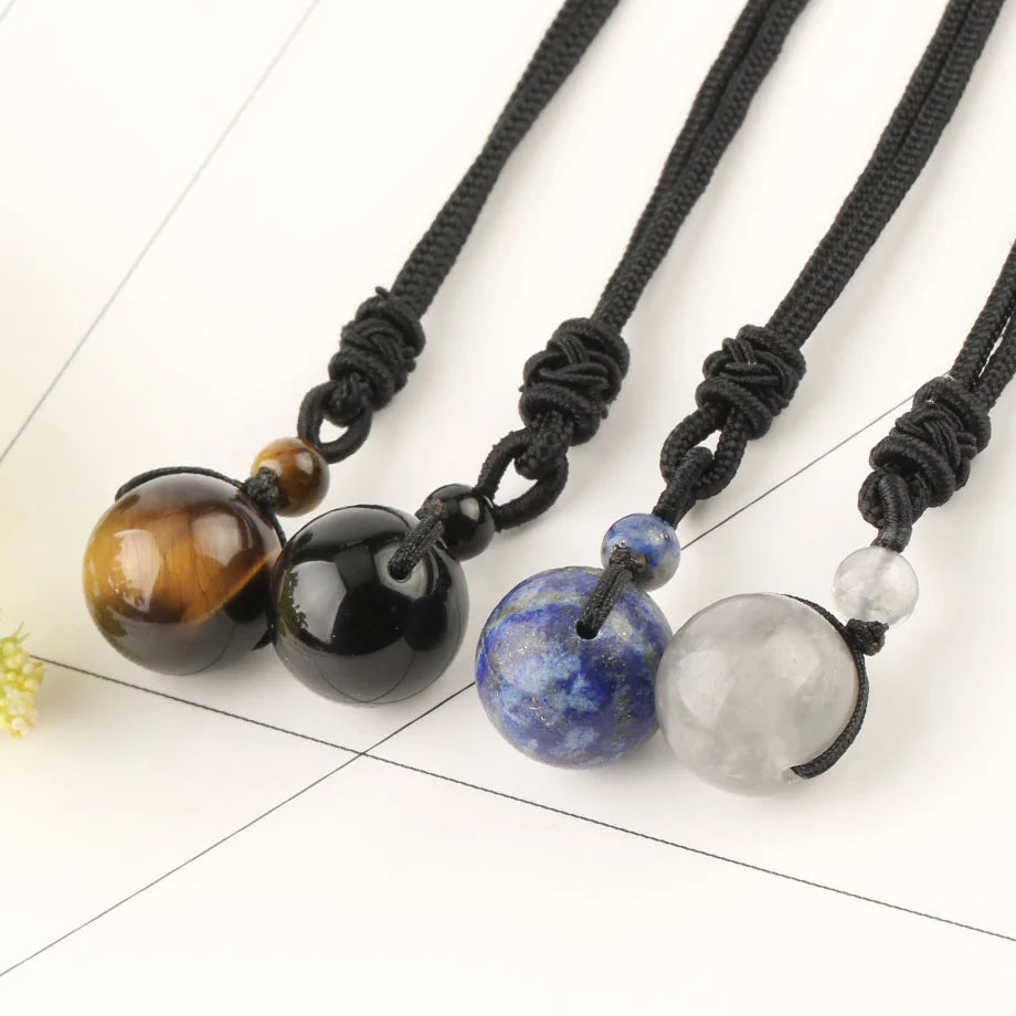 Black Onyx Sphere Necklace
