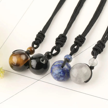 Black Onyx Sphere Necklace