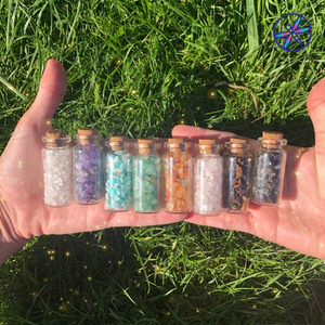 8 Fairy Bottles Crystal Set