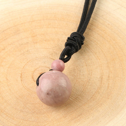 Rhodonite Sphere Necklace