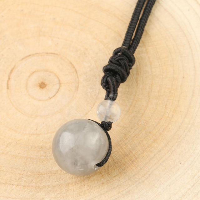 Smoky Quartz Sphere Necklace