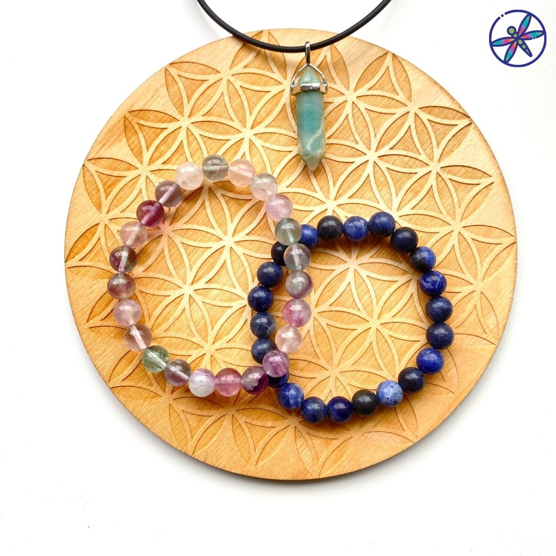 Conjunto de cristales para Mercurio retrógrado 