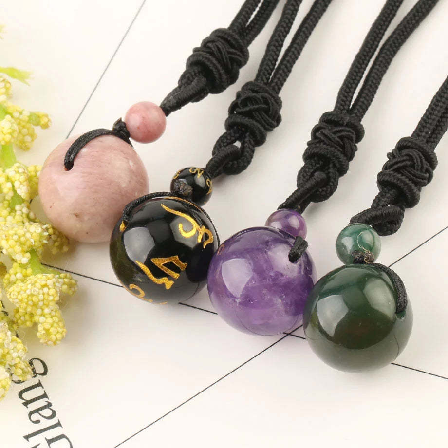 Rhodonite Sphere Necklace