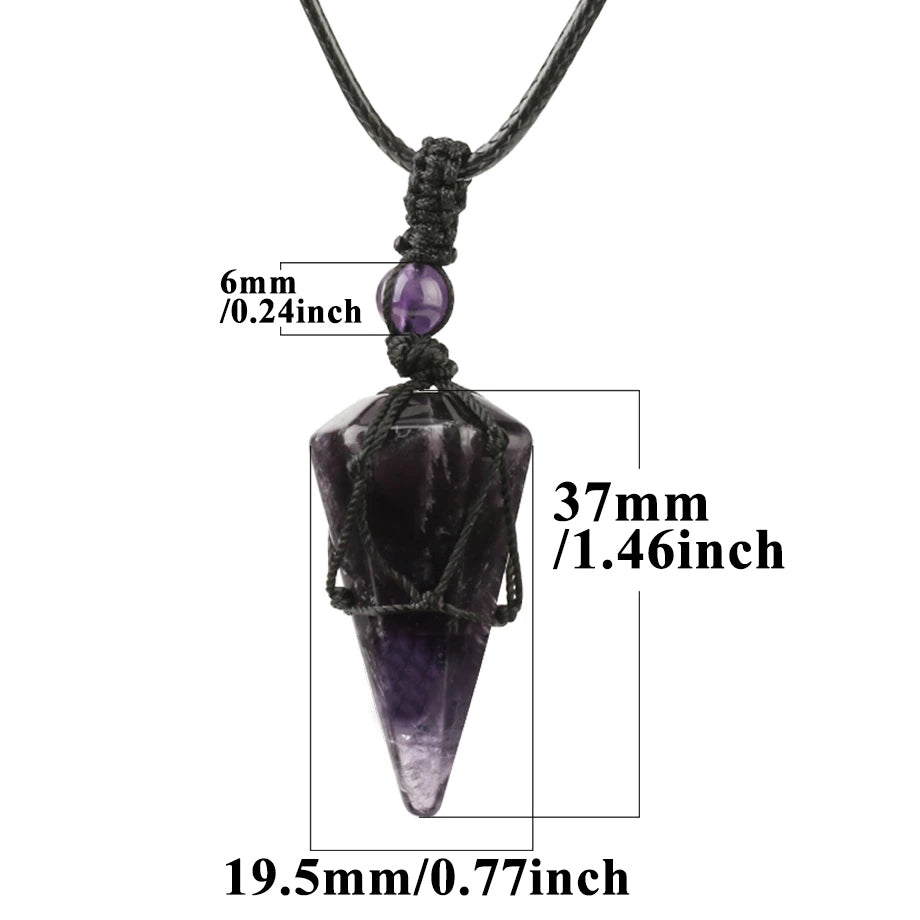 Balance Crystal Pendulum Necklace – Tiger Eye