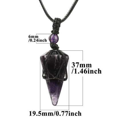 Balance Crystal Pendulum Necklace – Tiger Eye