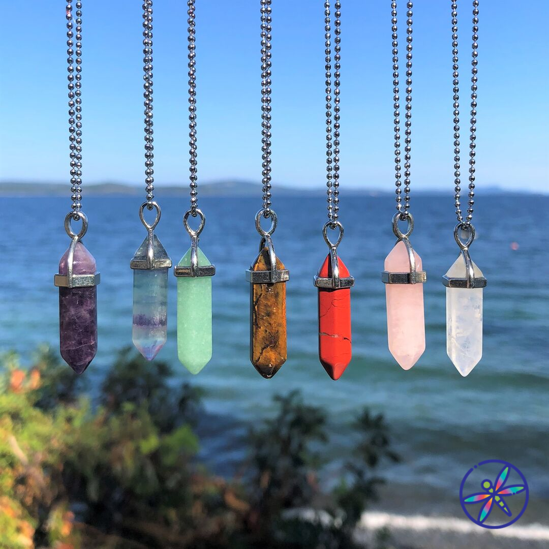 7 Chakras Crystal Necklace Set