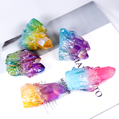 Aura Quartz Colorful Clusters