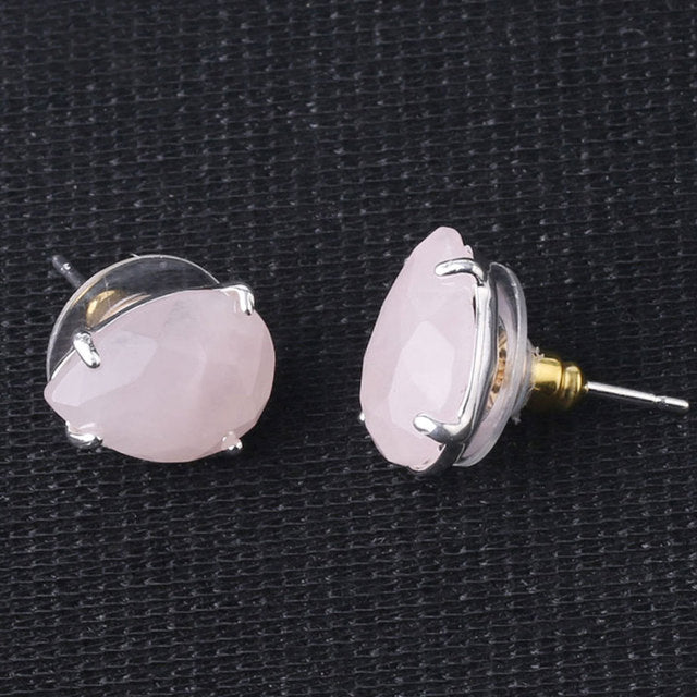 Water Drop Stud Crystal Earrings