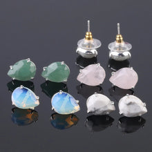 Water Drop Stud Crystal Earrings