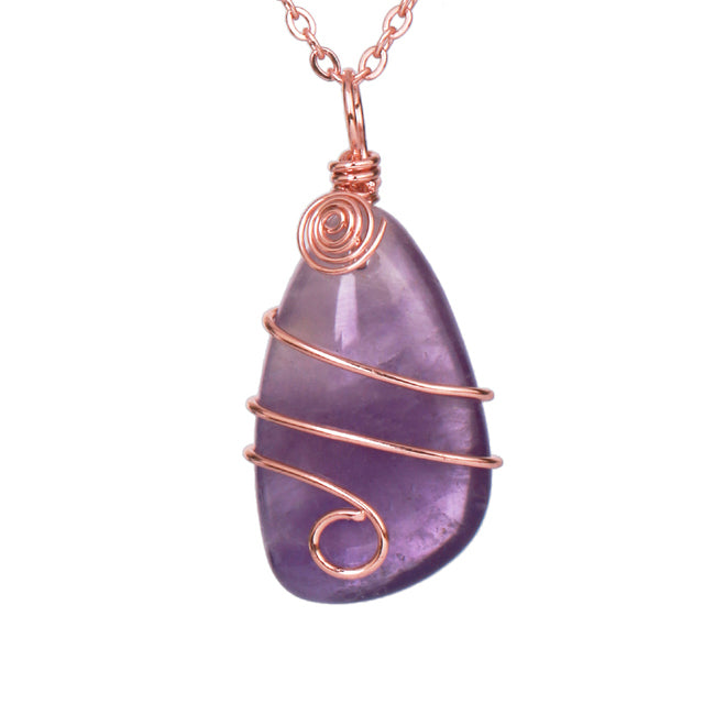 Life Journey - Wrapped Crystal Necklace