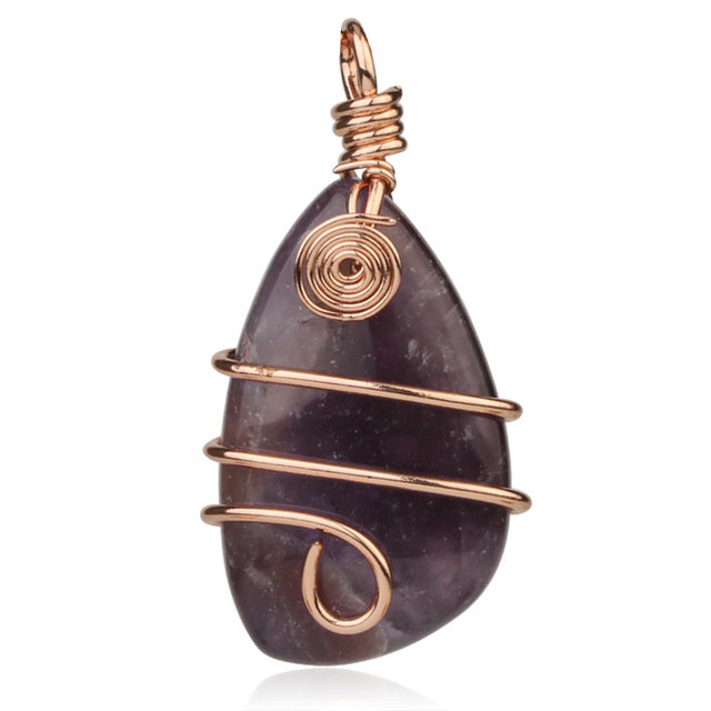 Life Journey - Wrapped Crystal Necklace