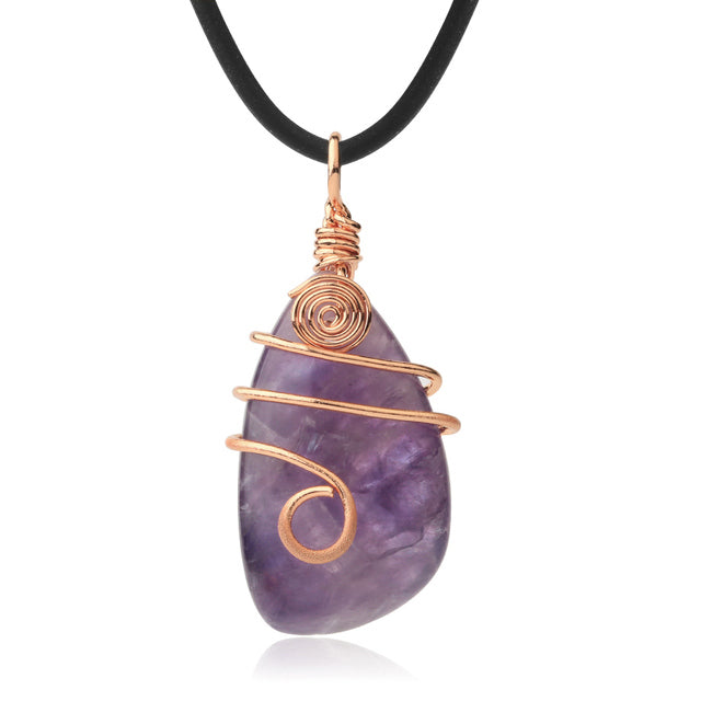 Life Journey - Wrapped Crystal Necklace