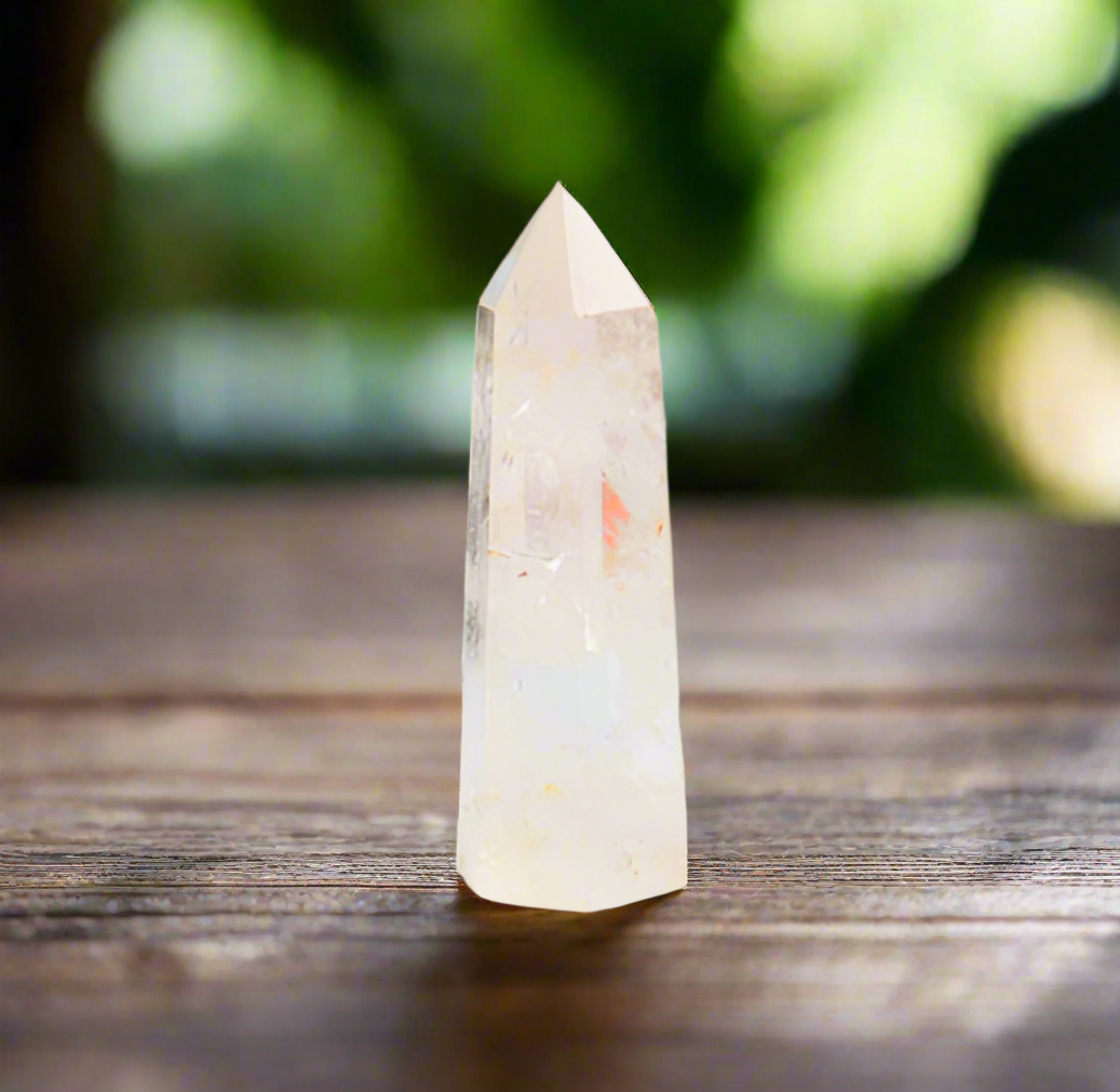 Clear Quartz Crystal Point 8-9 cm