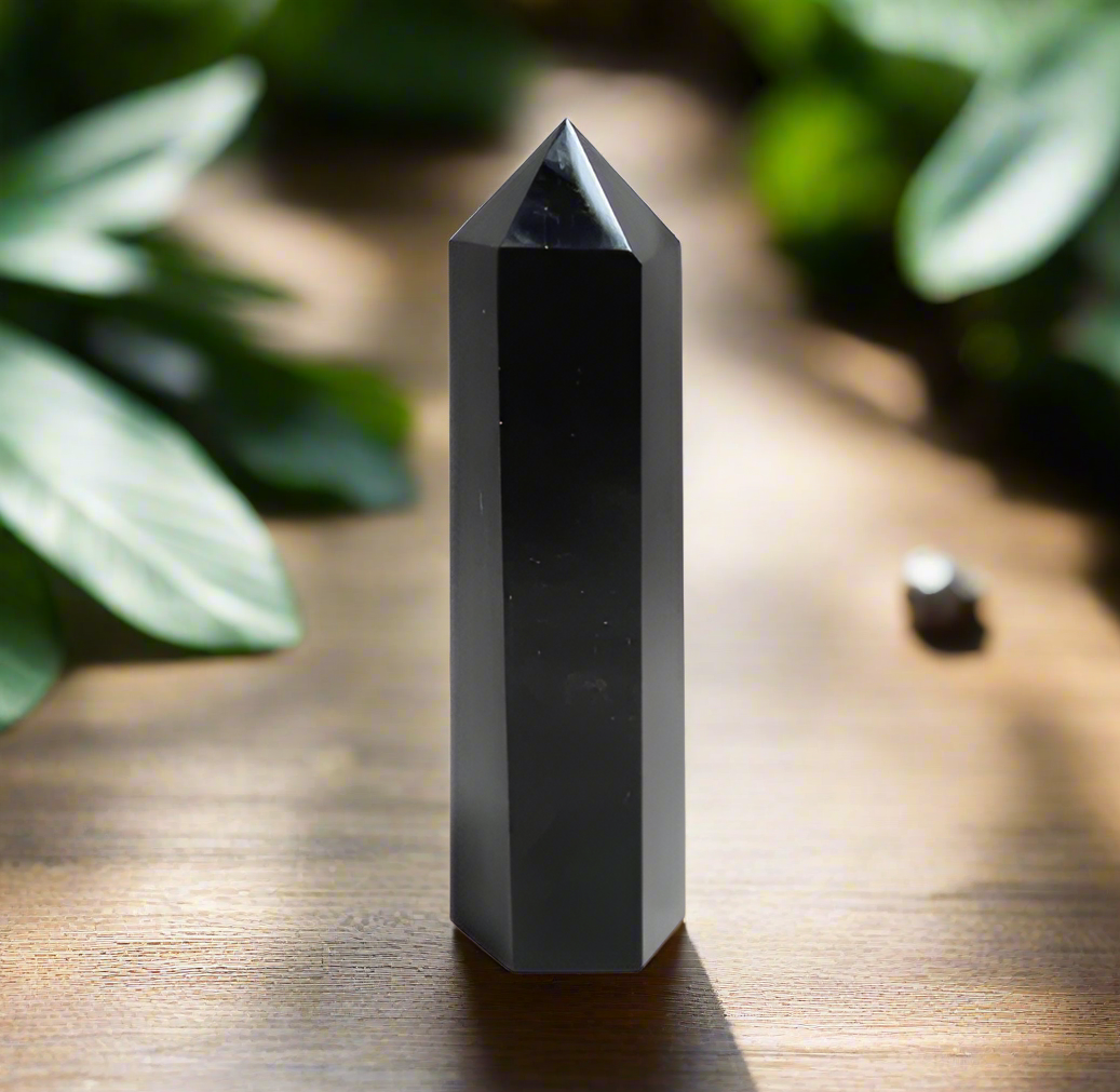 Obsidian Crystal Point 8-9 cm