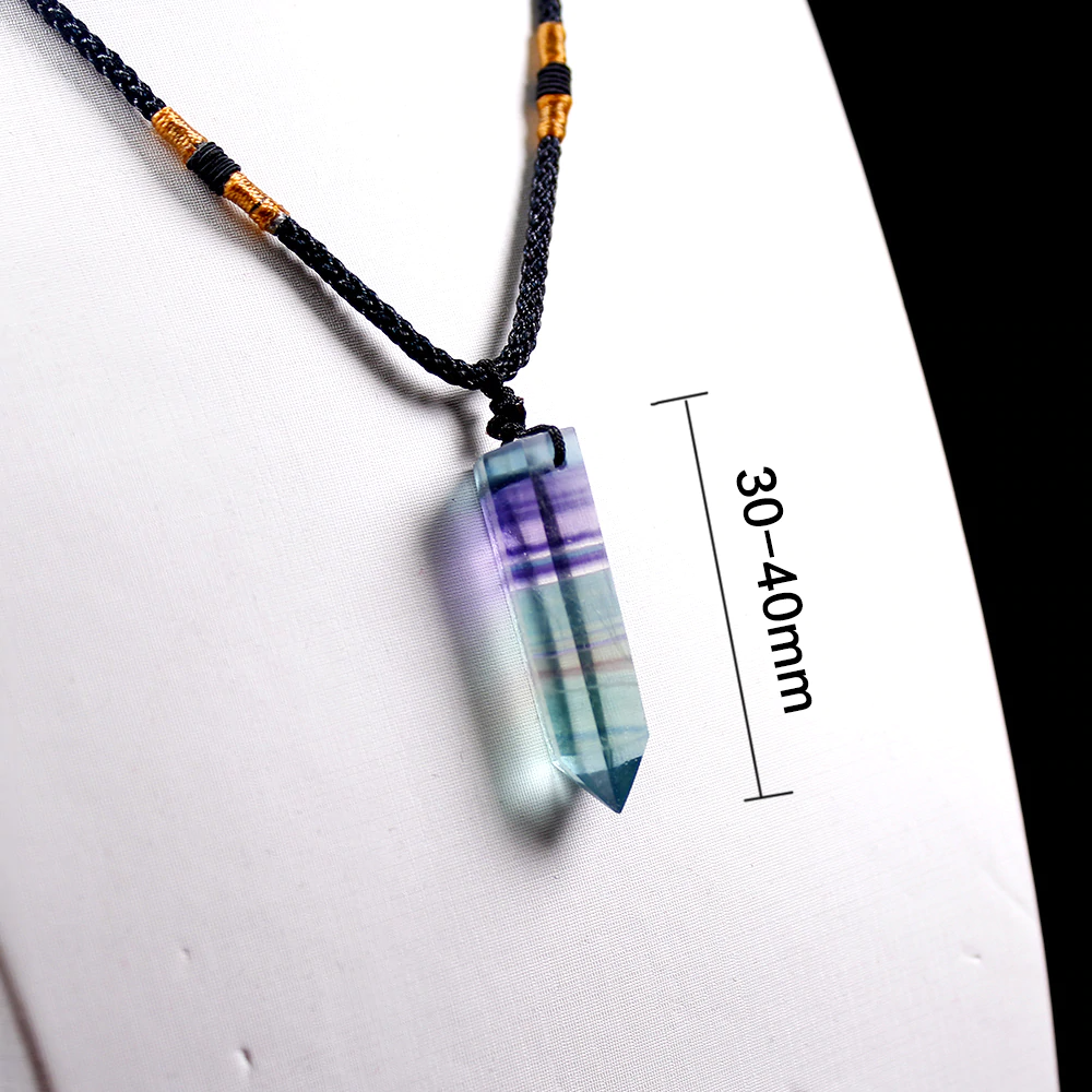 Collar de cristal de fluorita divina 