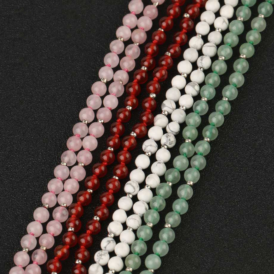 Red Agate Mala - 4mm beads