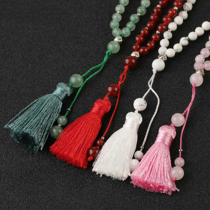 Red Agate Mala - 4mm beads