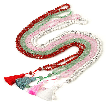 Red Agate Mala - 4mm beads
