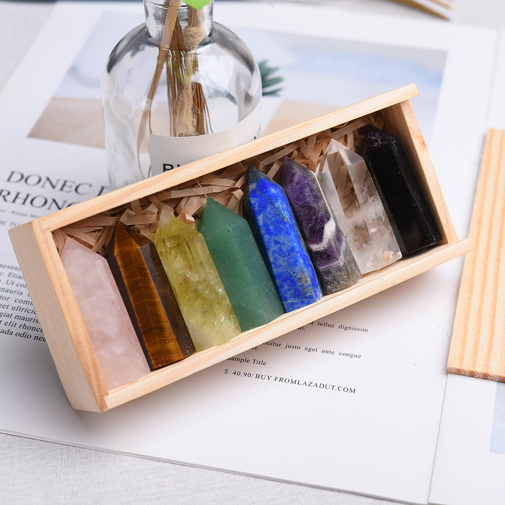 Colección de puntas de cristal arcoíris vol. I - 8 piezas 