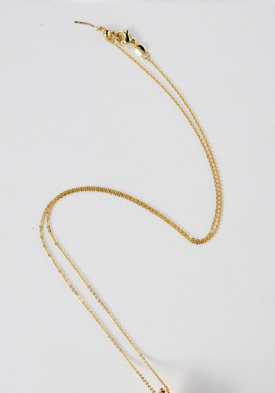 Premium Fluorite Crystal Necklace - Gold plated sterling silver