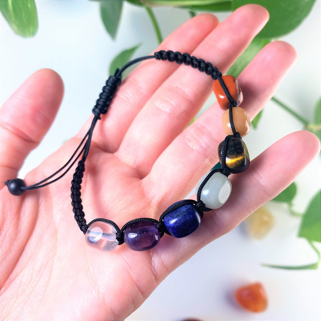 Empower - 7 Chakra Crystals Braided Bracelet