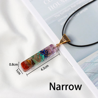 Collar de energía orgónica: cristales de los 7 chakras