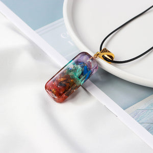 Orgone Energy Necklace -  7 Chakra Crystals