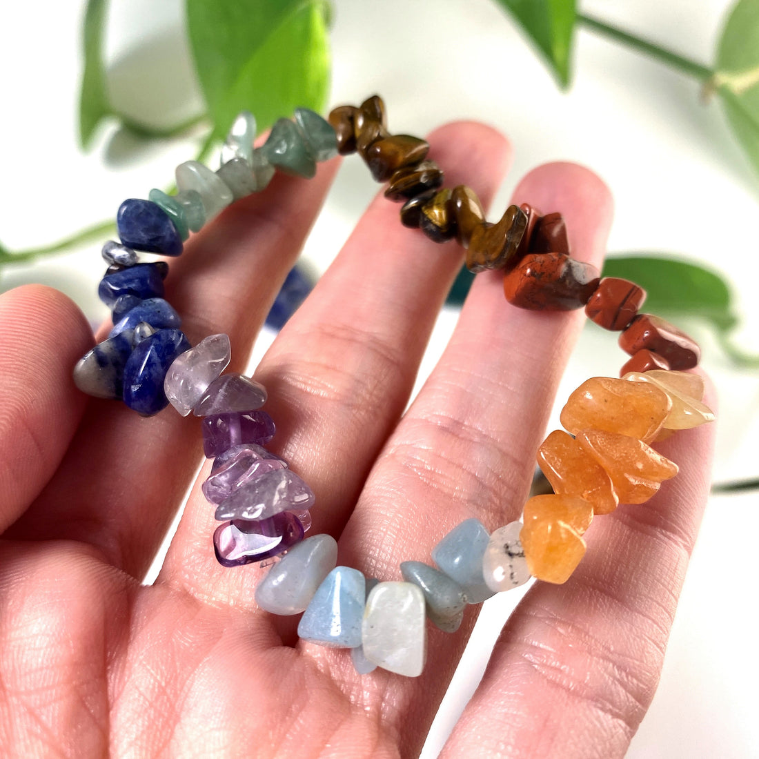 Chakra Chips Crystal Bracelet