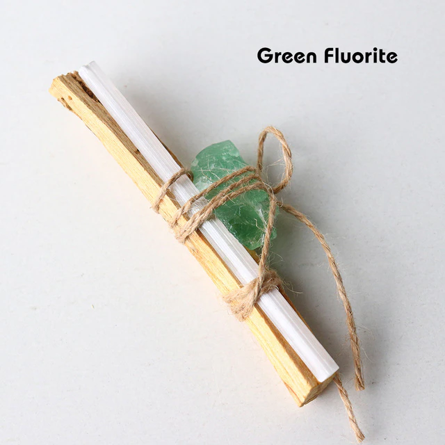 Mini paquete de limpieza con cristales: Palo Santo + Selenita