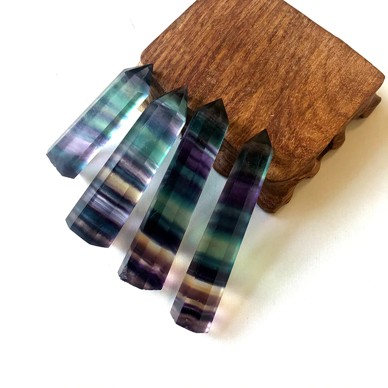 Rainbow Fluorite Points