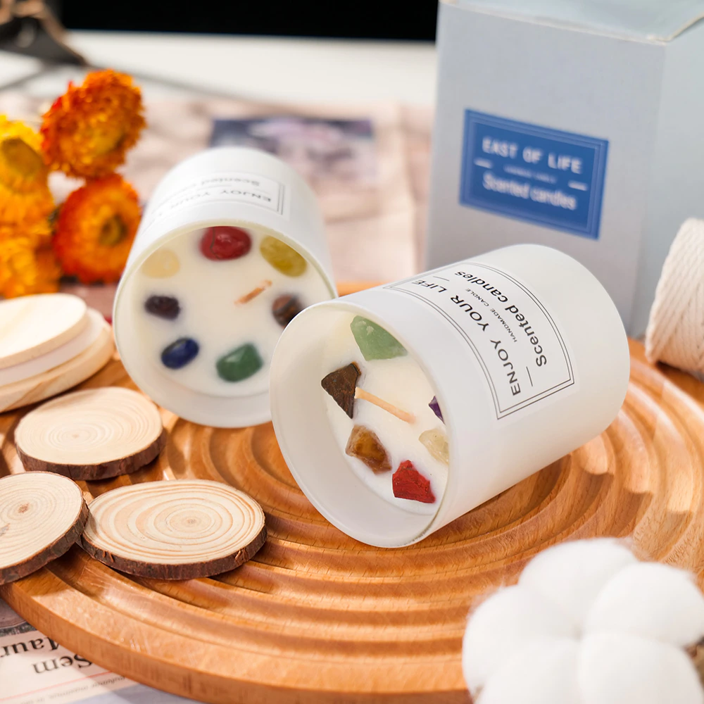 Positivity Crystal Candle - 7 Chakras