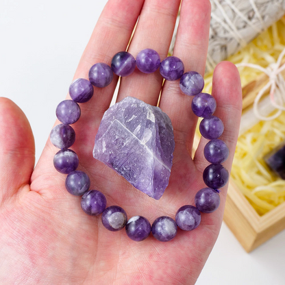 Only Good Vibes - Crystal Cleansing Gift Set with Sage, Selenite &amp; Palo Santo