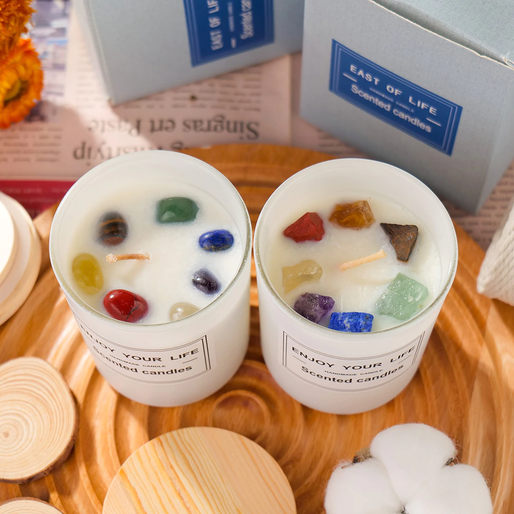 Positivity Crystal Candle - 7 Chakras