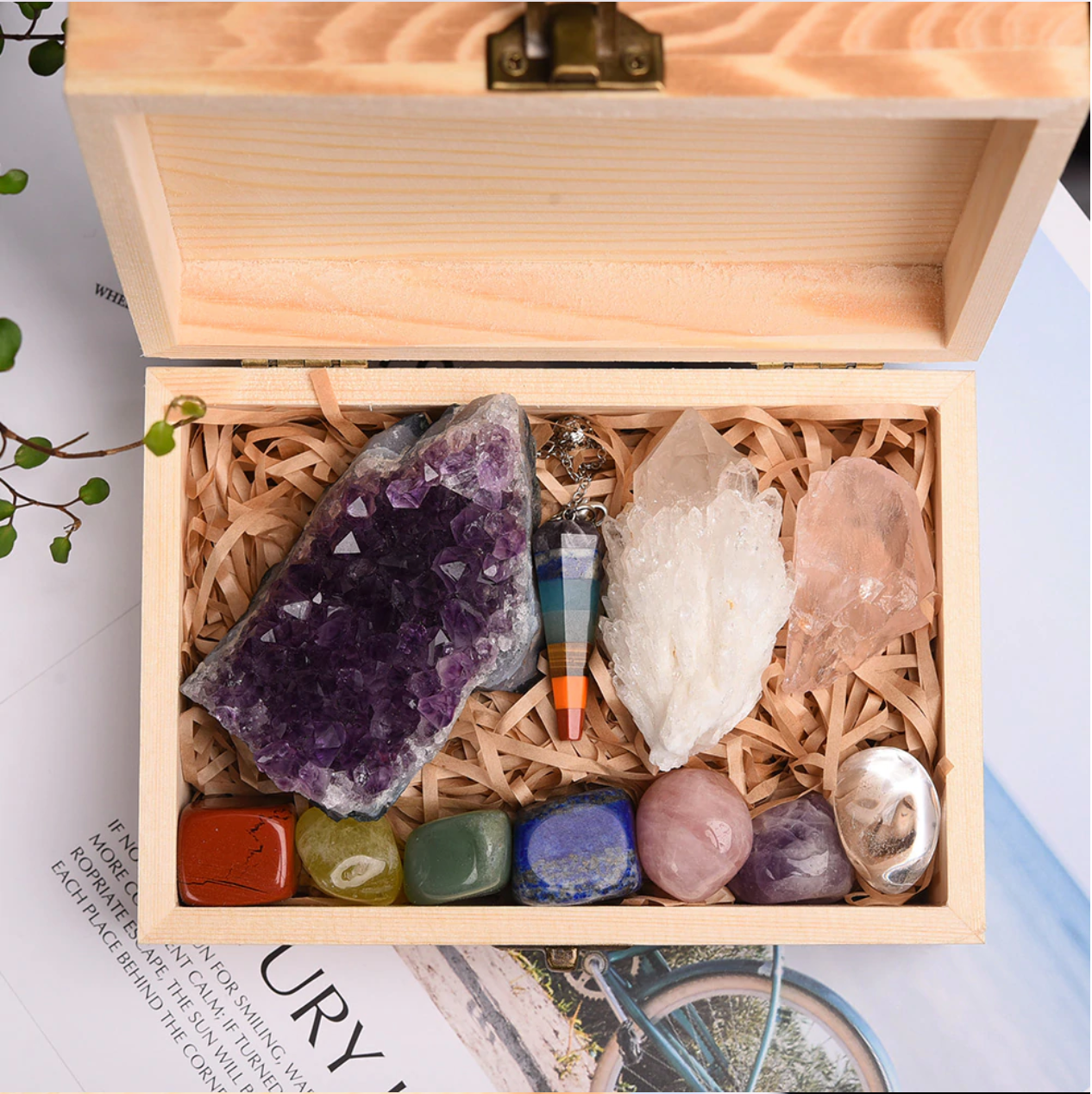 The Master Crystal Gift Set + Wooden Box - 11 pc. – Turix Crystals