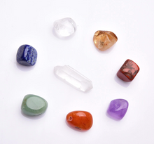 7 Chakras Tumbled Crystal Set - 7 crystals + 1 Extra Clear Quartz