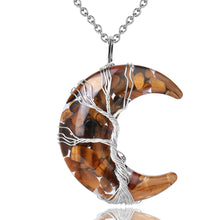 Crescent Moon Magic - Wrapped Crystal Necklace