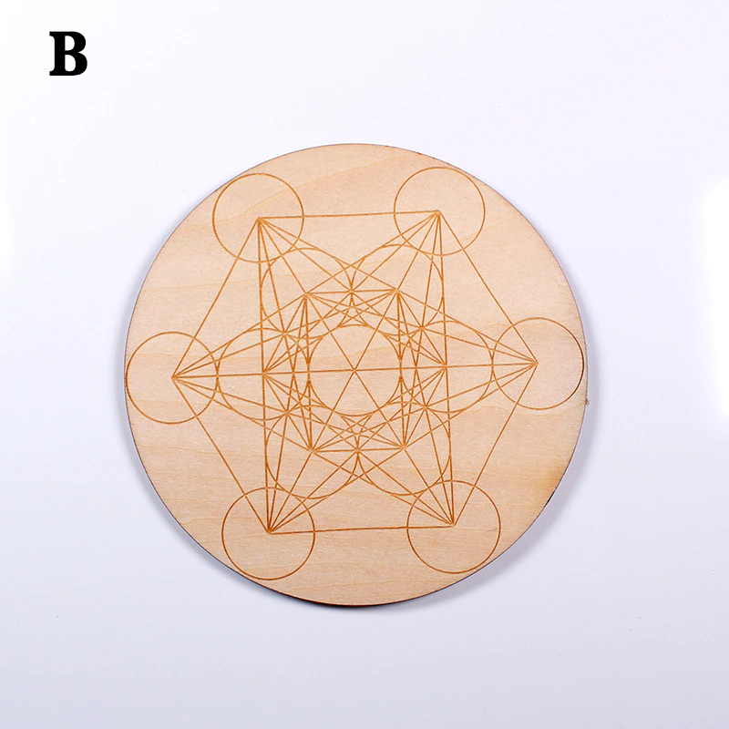 Wooden Crystal Grids  - 10 cm