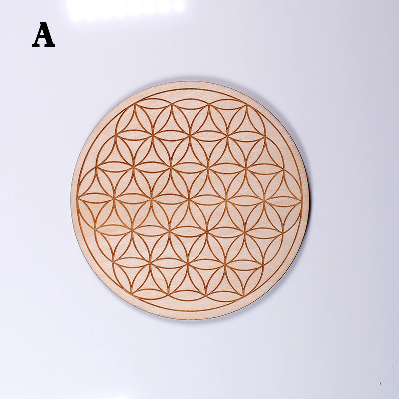 Wooden Crystal Grids  - 10 cm