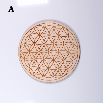 Wooden Crystal Grids  - 10 cm