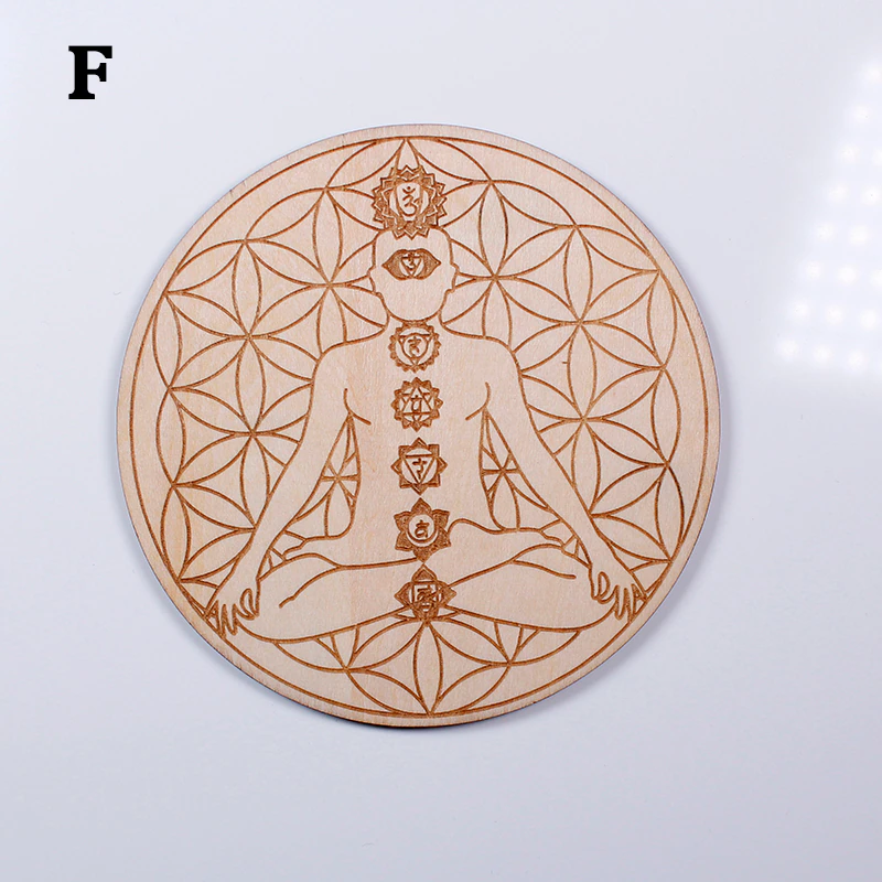 Wooden Crystal Grids  - 10 cm
